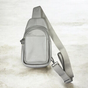 befen Genuine Leather RFID Small Sling Bag in Tan